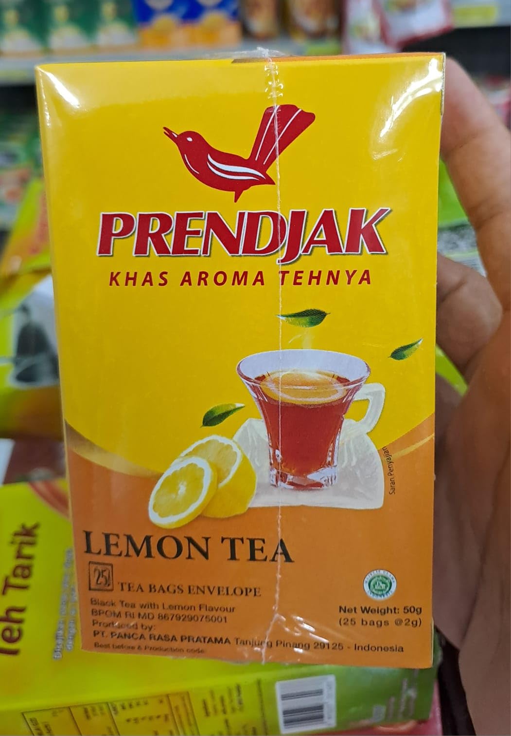 Amazon | Prendjak レモンティー、封筒25枚、50グラム | Prendjak